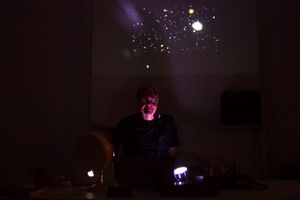 Jon Leon Torn in The Scientist, at Torn Page in the so-fi festival. Photo by Jody Chr Photo