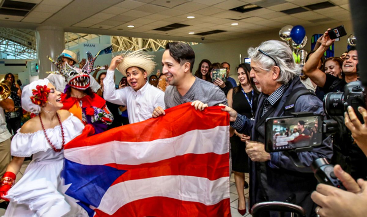 Lin-Manuel Miranda, Luis A. Miranda Jr. at 