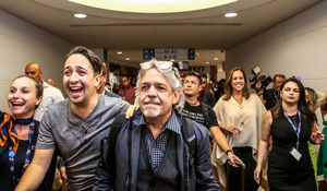 Lin-Manuel Miranda, Luis A. Miranda Jr. @ BroadwayWorld Lin-Manuel Miranda, Luis A. Miranda Jr. Photo