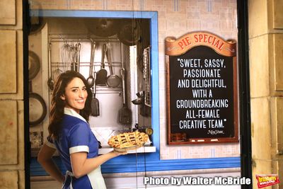 Theatre Marquee for Sara Bareillesâ€™ return to Broadway's 'Waitress' starring w Photo