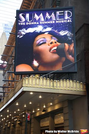 Theatre Marquee unveiling for  the "Summer: The Donna Summer Musical" starring LaChan Photo