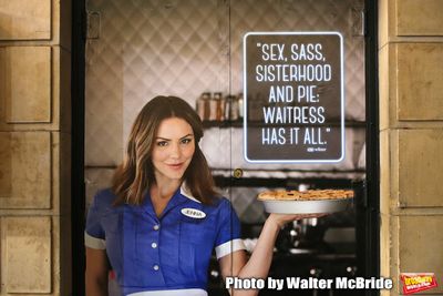 Theatre Marquee for Katharine McPhee starring in â€˜Waitress' at the Brooke Atkin Photo
