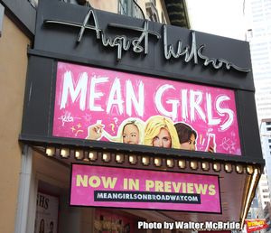 Theatre Marquee for the Broadway Opening Night Performance of "Mean Girls" at the August Wilson Theatre Theatre on April 8, 2018 in New York City. @ BroadwayWorld Theatre Marquee for the Broadway Opening Night Performance of "Mean Girls" at the Au Photo