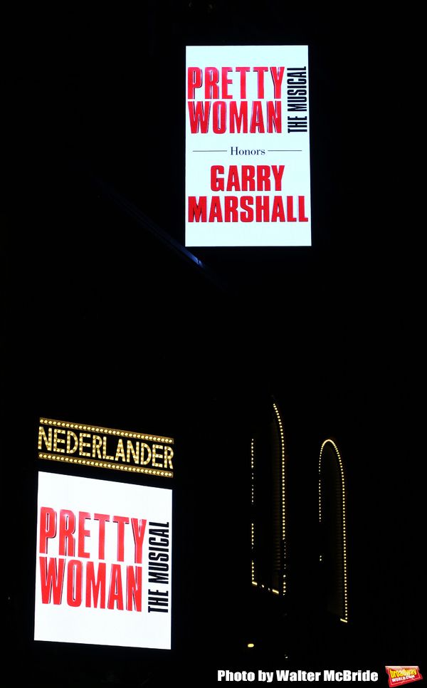 Theatre Marquee for the Garry Marshall Tribute Performance of 'Pretty Woman:The Music Photo