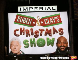 Theatre Marquee for the Opening Night of "Ruben & Clay's First Annual Christmas Show" starring Ruben Studdard and Clay Aiken on December 11, 2018 at the Imperial Theatre in New York City. @ BroadwayWorld Theatre Marquee for the Opening Night of "Ruben & Clay's First Annual Christmas Show" Photo