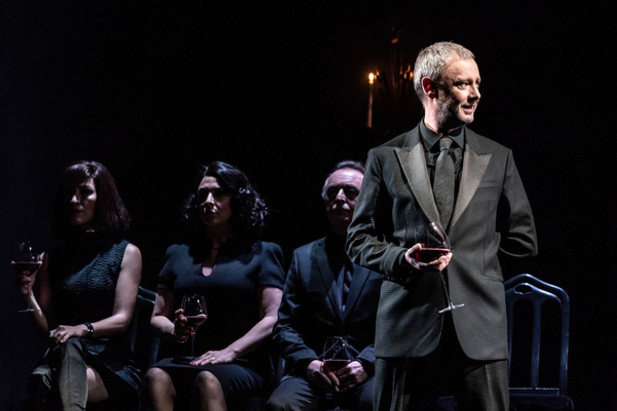 Eleanor Matsuura, Tracy-Ann Oberman, Ron Cook, John Simm at 