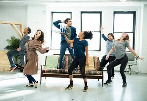 Manu Narayan, Emily Young, Brittany Bradford, Ben Steinfeld, Jessie Austrian and Paul L. Coffey @ BroadwayWorld Manu Narayan, Emily Young, Brittany Bradford, Ben Steinfeld, Jessie Austrian and Paul Photo