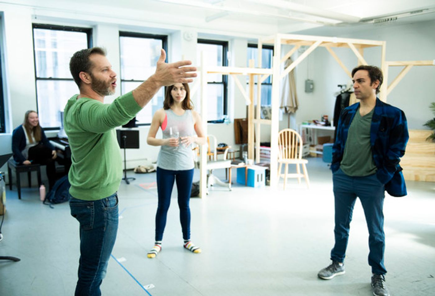 Photo Flash: In Rehearsal with Roundabout's MERRILY WE ROLL ALONG Photo Flash: In Rehearsal with Roundabout's MERRILY WE ROLL ALONG Image
