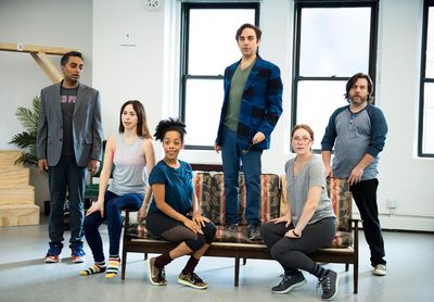 Manu Narayan, Emily Young, Brittany Bradford, Ben Steinfeld, Jessie Austrian and Paul Photo