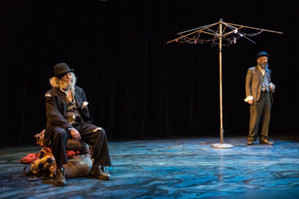 David Mandelbaum as Estragon and Eli Rosen as Vladimir. Photo by Dina Raketa. at 