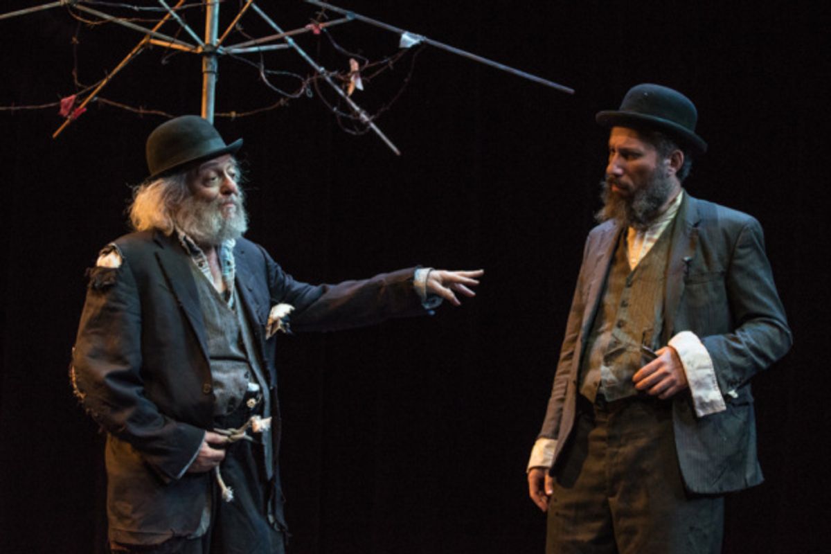 David Mandelbaum as Estragon and Eli Rosen as Vladimir. Photo by Dina Raketa. at 