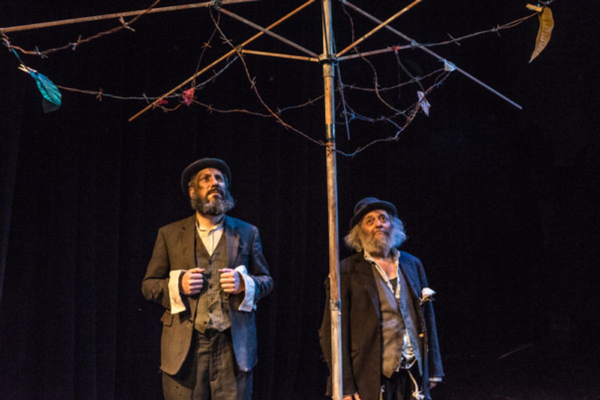 Eli Rosen as Vladimir and David Mandelbaum as Estragon. Photo by Dina Raketa. at 