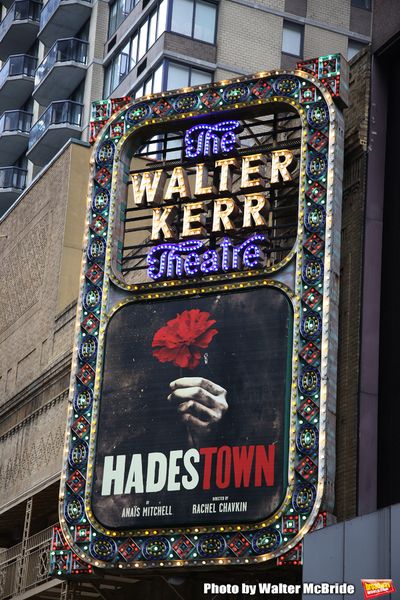 Theatre Marquee unveiling for â€œHadestown", a musical by celebrated singer-songw Photo