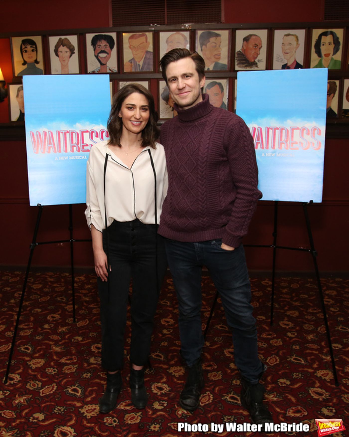Photo Coverage: Sara Bareilles And Gavin Creel Meet The Press Before Their Shift In WAITRESS  Image