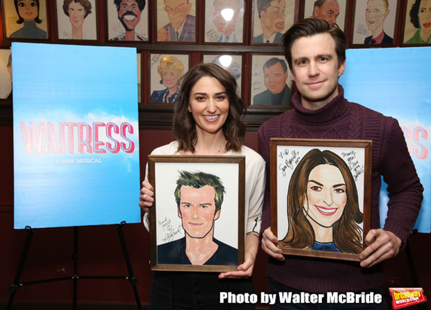 Photo Coverage: Sara Bareilles And Gavin Creel Meet The Press Before Their Shift In WAITRESS  Image