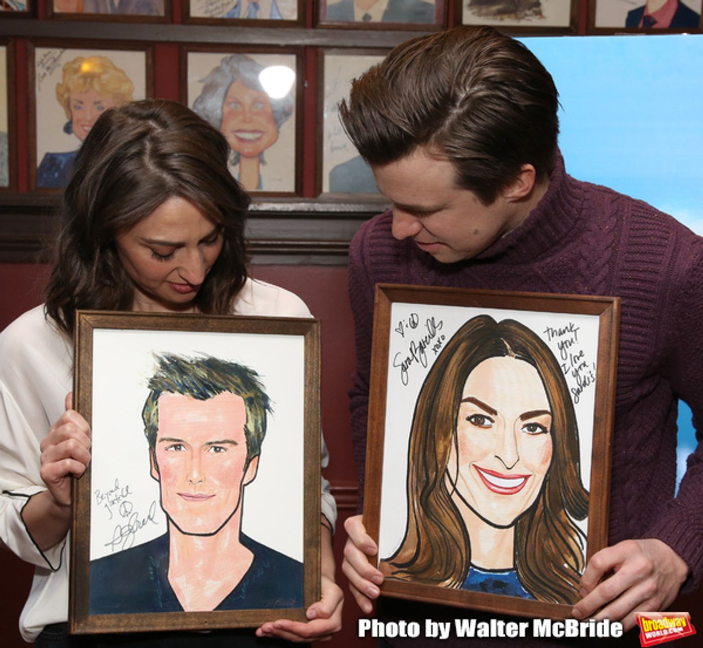 Photo Coverage: Sara Bareilles And Gavin Creel Meet The Press Before Their Shift In WAITRESS  Image