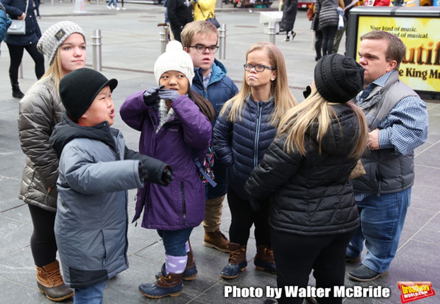 Photo Coverage: The Cast Of 7 LITTLE JOHNSTONS Film Their Visit To Times Square Photo Coverage: The Cast Of 7 LITTLE JOHNSTONS Film Their Visit To Times Square Image