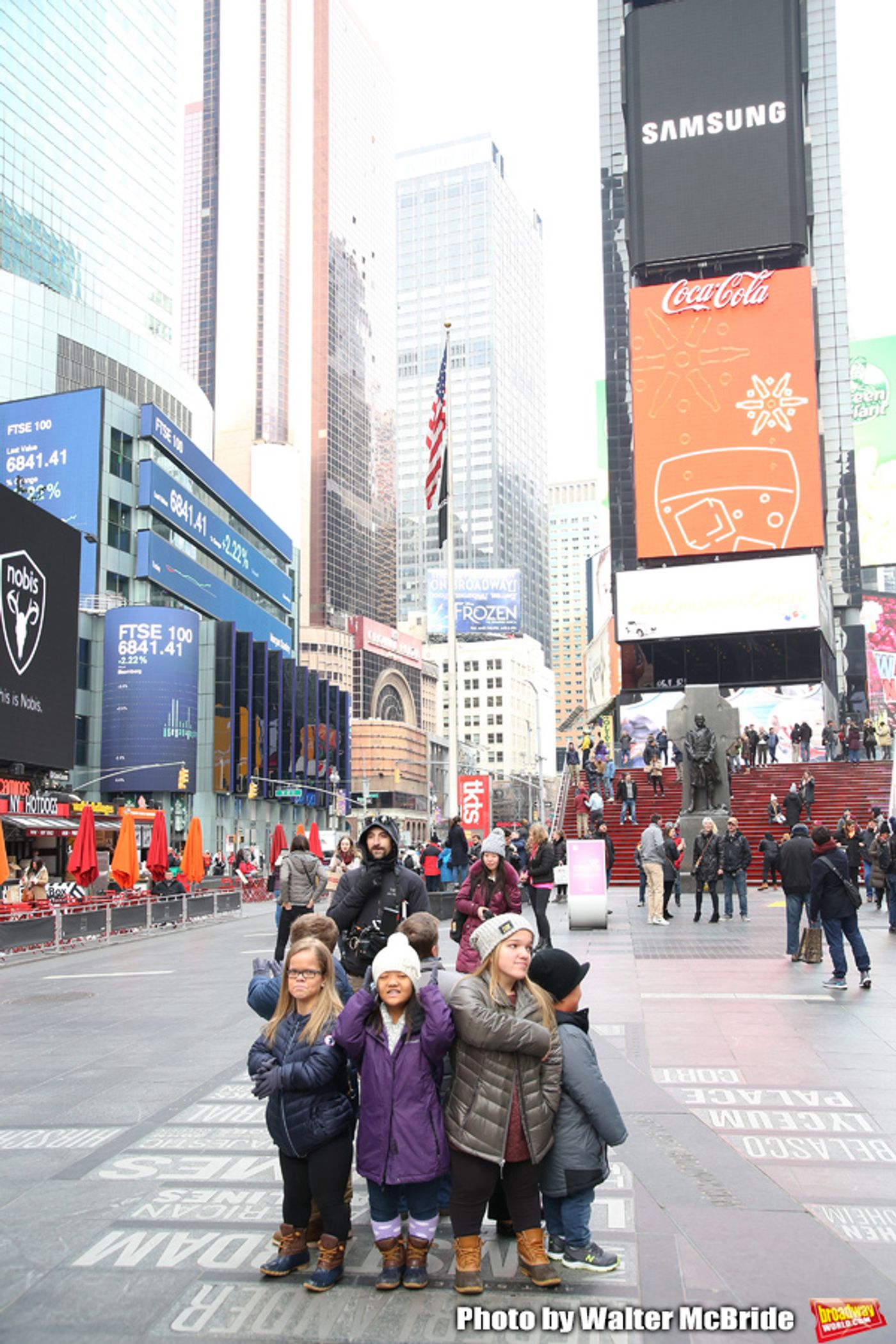 Photo Coverage: The Cast Of 7 LITTLE JOHNSTONS Film Their Visit To Times Square Photo Coverage: The Cast Of 7 LITTLE JOHNSTONS Film Their Visit To Times Square Image