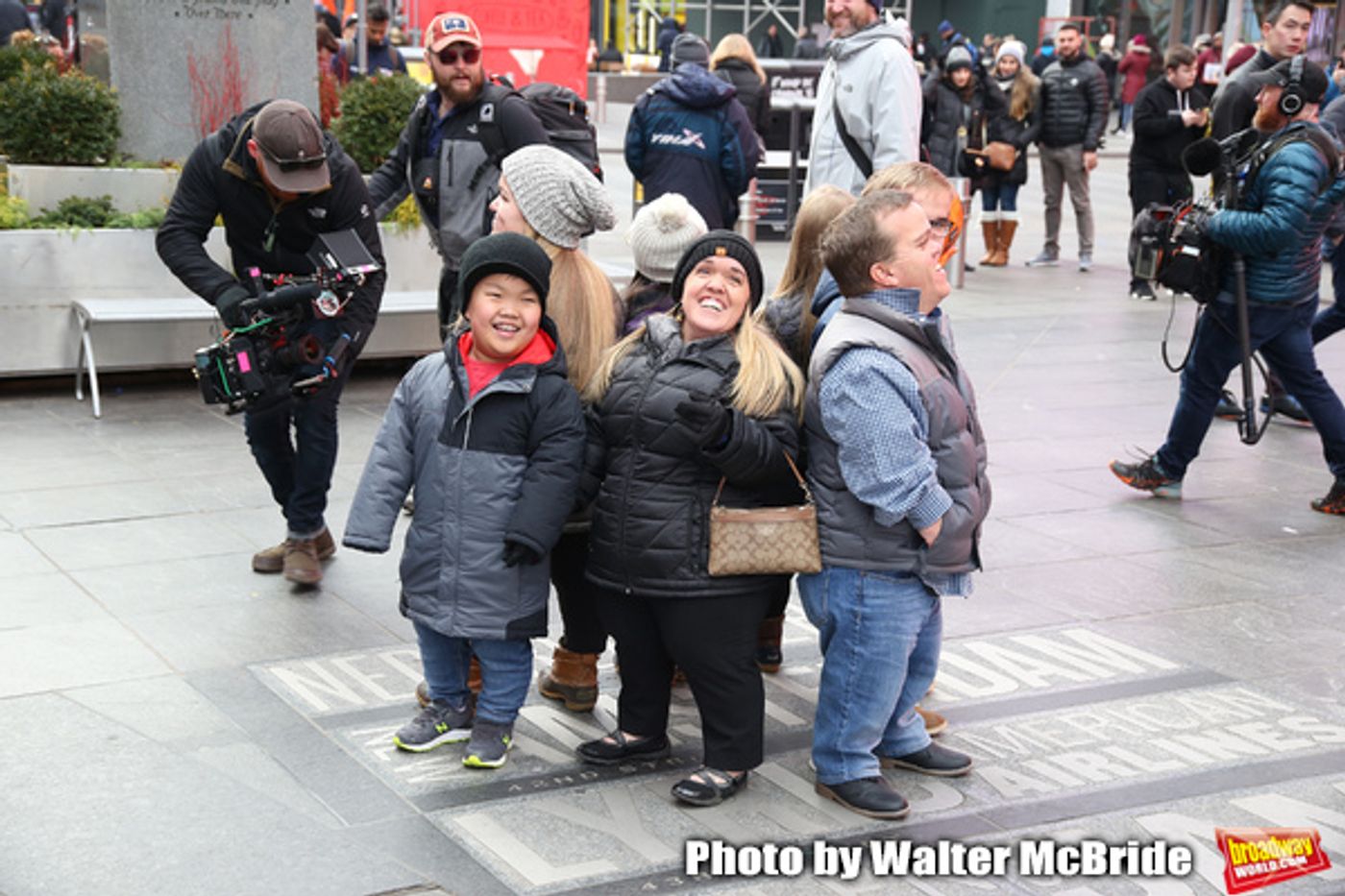 Photo Coverage: The Cast Of 7 LITTLE JOHNSTONS Film Their Visit To Times Square Photo Coverage: The Cast Of 7 LITTLE JOHNSTONS Film Their Visit To Times Square Image