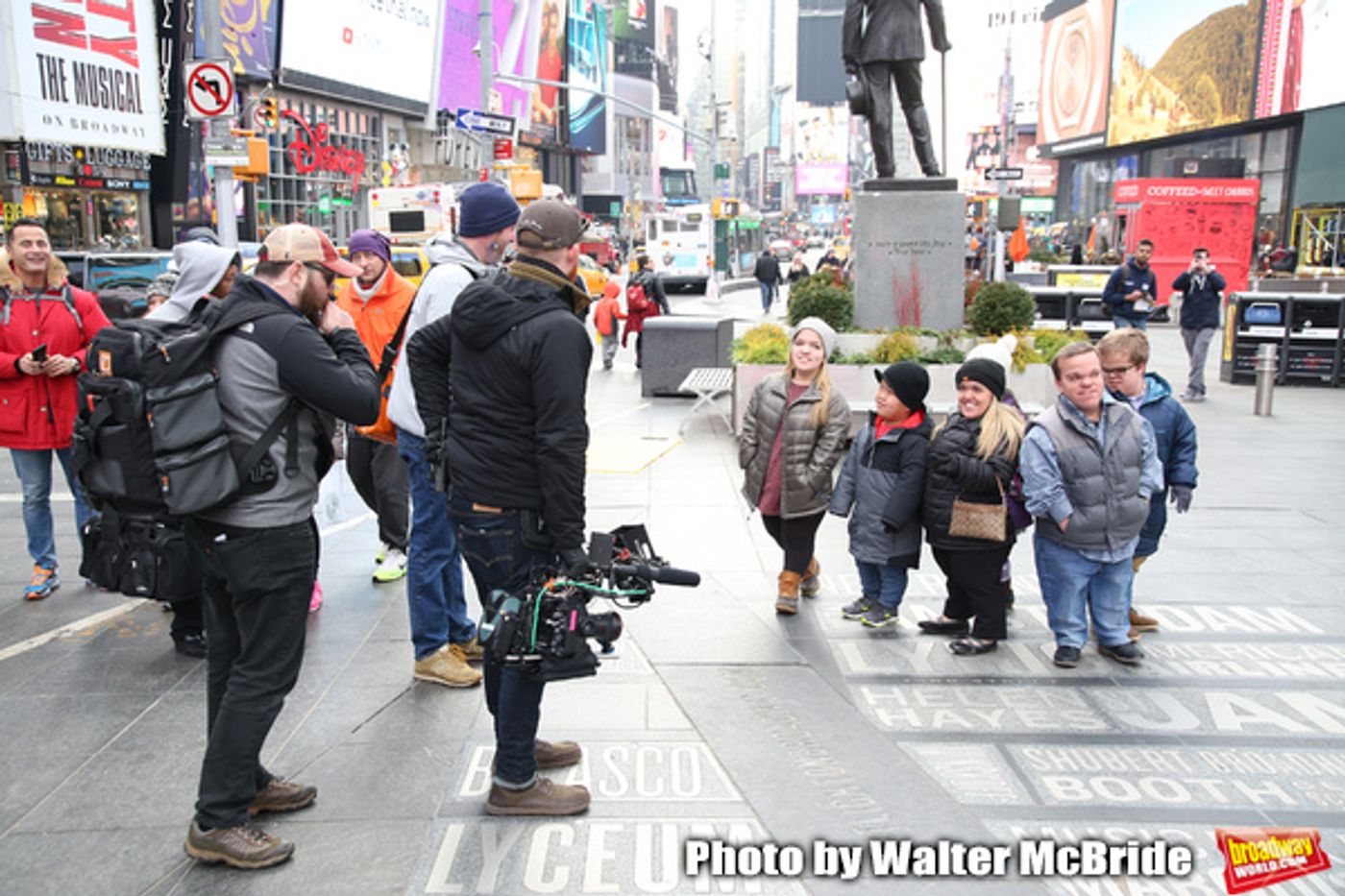 Photo Coverage: The Cast Of 7 LITTLE JOHNSTONS Film Their Visit To Times Square Photo Coverage: The Cast Of 7 LITTLE JOHNSTONS Film Their Visit To Times Square Image