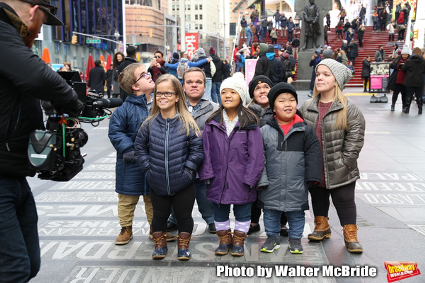 Photo Coverage: The Cast Of 7 LITTLE JOHNSTONS Film Their Visit To Times Square Photo Coverage: The Cast Of 7 LITTLE JOHNSTONS Film Their Visit To Times Square Image