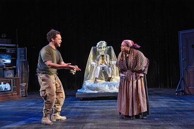Joe Wilson, Jr as Ulysses, and Julia Lema as Calypso Photo