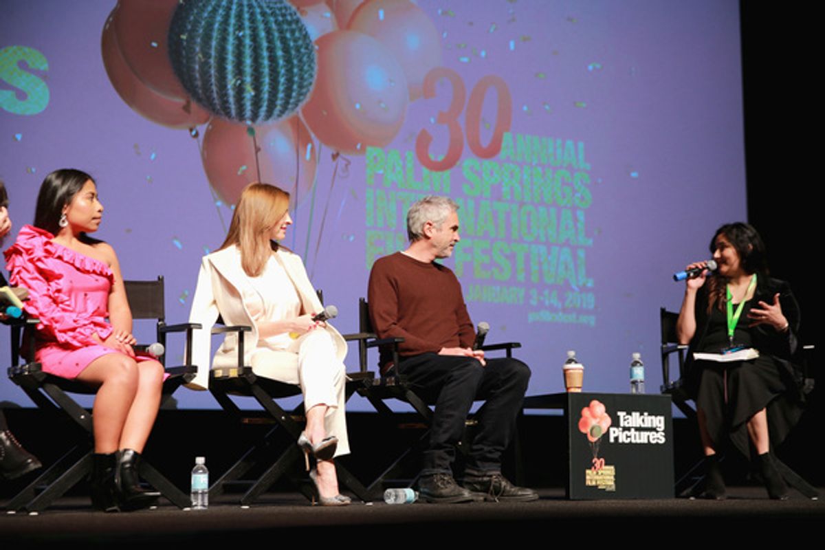 Yalitza Aparicio, Marina De Tavira, Alfonso Cuaron, and Lili Rodriguez at 