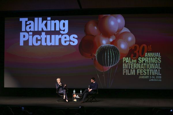 Glenn Close (L) and Dave Karger Photo
