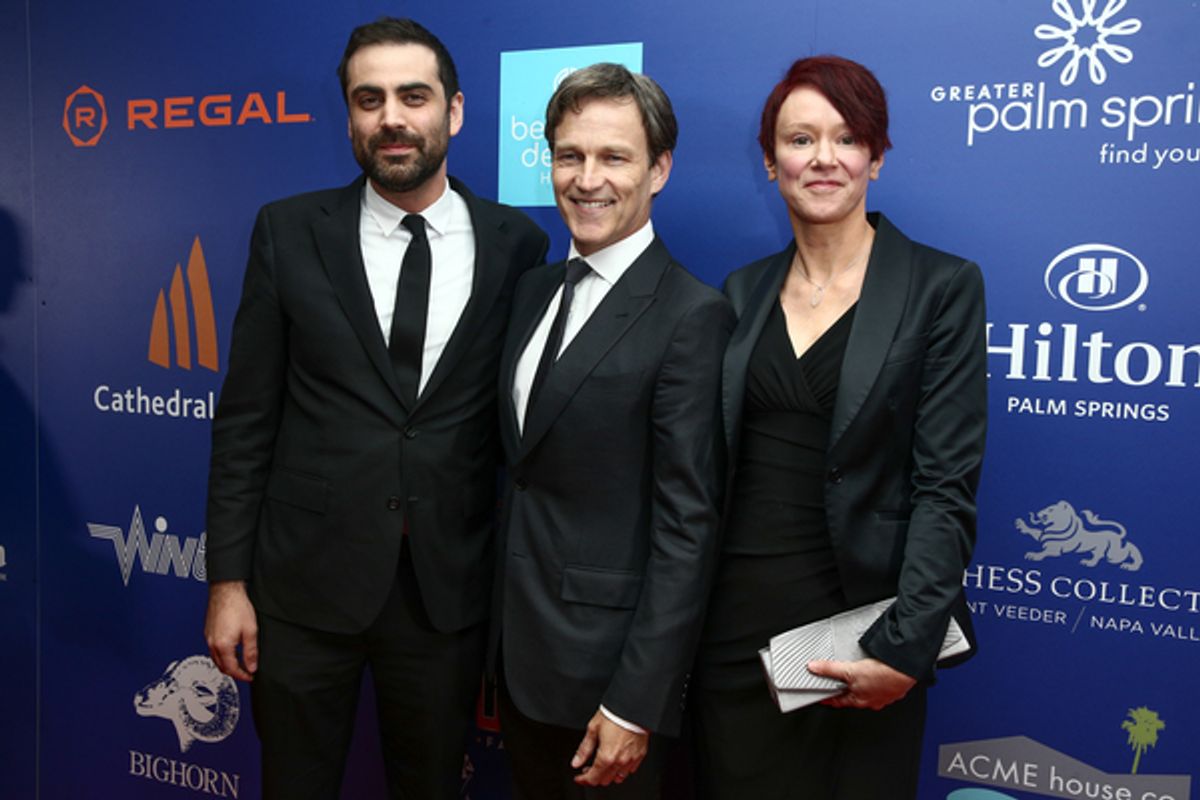 Michael Lerman, Stephen Moyer and Cerise Larkin at 