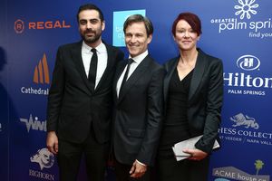 Michael Lerman, Stephen Moyer and Cerise Larkin Photo