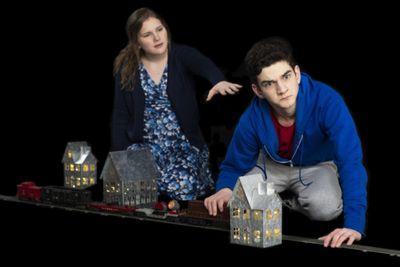 Alexa Stratton as Mrs. Judy Boone and Will McDonald as Christopher John Francis Boone Photo