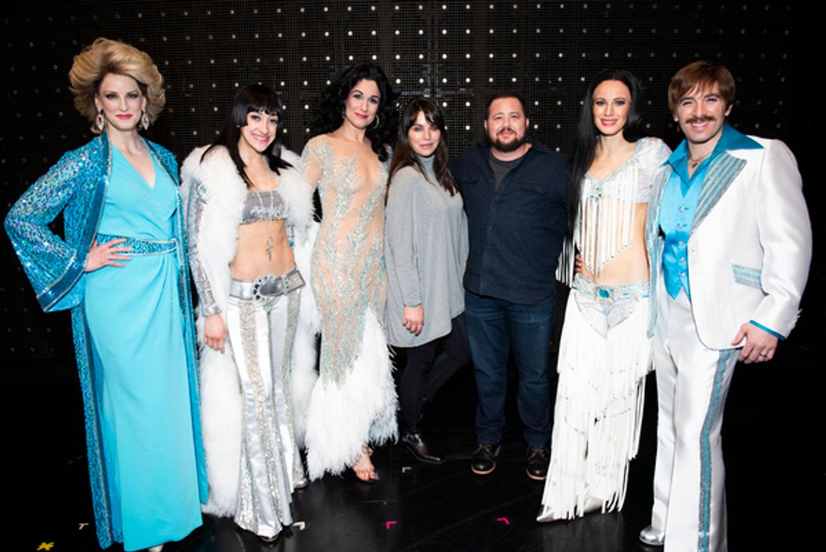 Chaz Bono, Shara Blue and the cast of The Cher Show at 