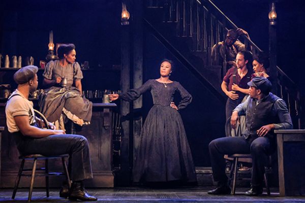 (l to r) Jacobi Hall (Ensemble), ChloÃ© Davis (Ensemble), Christina Sajous (Annabel Photo