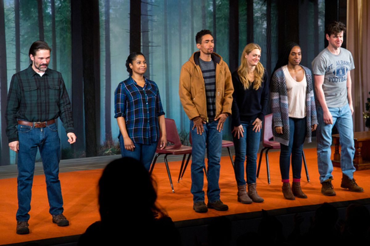 Chris Stack, Nicole Lewis, Kyle Beltran, Marin Ireland, Kristolyn Lloyd, Peter Mark Kendall at 