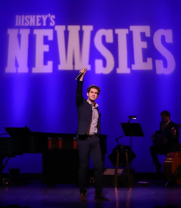 Dan DeLuca helps The LEX announce Disney??s Newsies for Summer 2019
 Photo