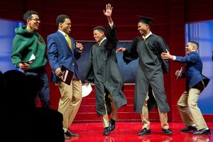 Caleb Eberhardt, J. Quinton Johnson, Jeremy Pope, John Clay III, Nicolas L. Ashe @ BroadwayWorld Caleb Eberhardt, J. Quinton Johnson, Jeremy Pope, John Clay III, Nicolas L. Ashe Photo