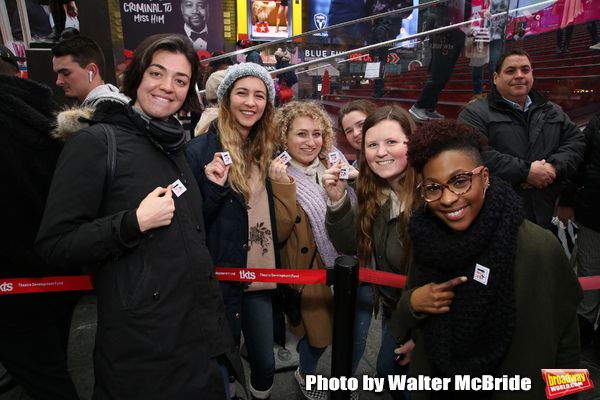 Barrett Wilbert Weed and TyNia Brandon with theatergoers Photo