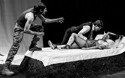 Luke Couzens, Demetri Bonaros and Luisa AlarcÃ³n Photo