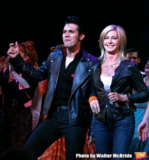 Olivia Newton John and Derek Keeling during Olivia Newton-John is headed back to Rydell High to promote Breast Cancer Awareness after the Curtain Call for GREASE at the Brooks Atkinsoon Yheatre in New York City.
October 7, 2008
@ BroadwayWorld Olivia Newton John and Derek Keeling during Olivia Newton-John is headed back to Ryde Photo