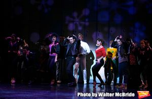 Janine Divita, Ace Young, Derek Keeling & Anna Aimee White during American Idol Heartthrob Ace Young makes his Broadway Debut in the Broadway Revival of GREASE at the Brooks Atkinson Theatre in New York City.
September 11, 2008
@ BroadwayWorld Janine Divita, Ace Young, Derek Keeling & Anna Aimee White during American Idol Heart Photo