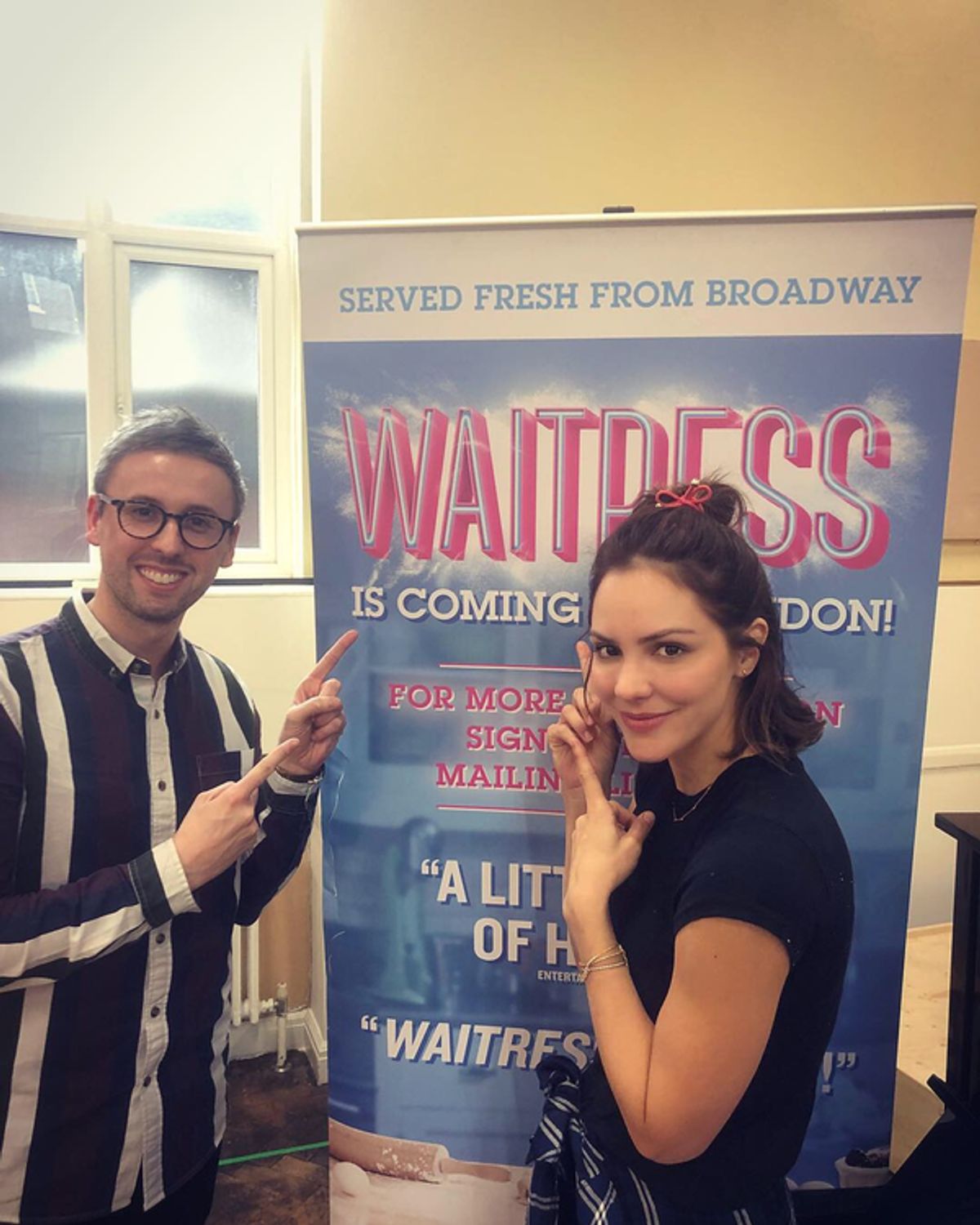 BroadwayWorld's Jamie Body and Katherine McPhee at 