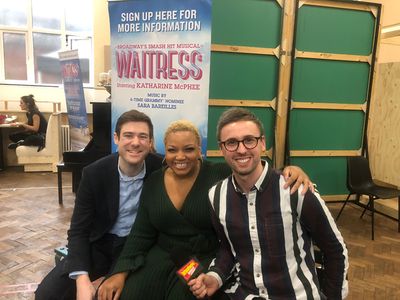David Hunter, Marisha Wallace and BroadwayWorld's Jamie Body Photo