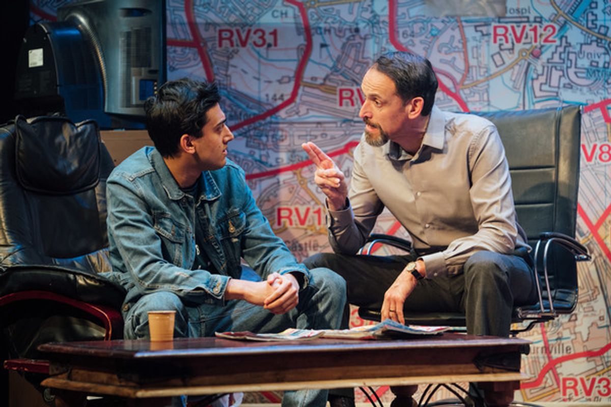 Karan Gill (Shazad), Nicholas Khan (Raf). Credit Helen Murray at 