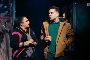 Rina Fatania (Sameena), Nicholas Prasad (Sully). Credit Helen Murray Photo