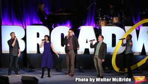 Anthony Rapp, Susan Egan, Ben Cameron, Ethan Slater and Hailey Kilgore  Photo