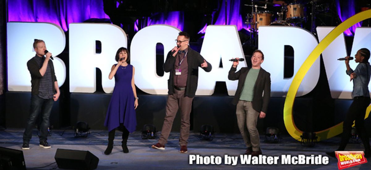 Anthony Rapp, Susan Egan, Ben Cameron, Ethan Slater and Hailey Kilgore at 