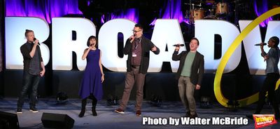 Anthony Rapp, Susan Egan, Ben Cameron, Ethan Slater and Hailey Kilgore Photo
