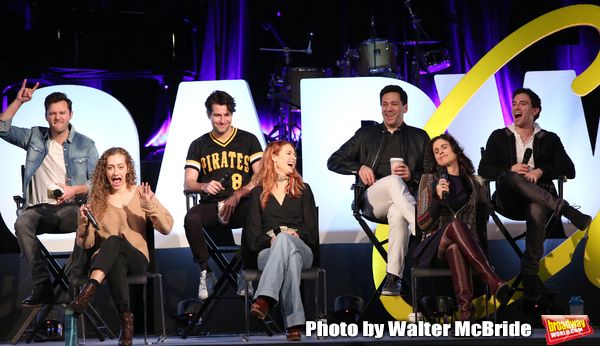Matthew Hydzik, Micaela Diamond, Michael Campayno, Teal Wicks, Michael Berresse, Step Photo