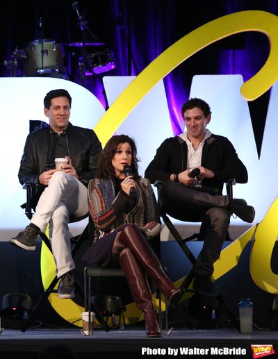 Michael Berresse, Stephanie J. Block and Jarrod Spector  Photo