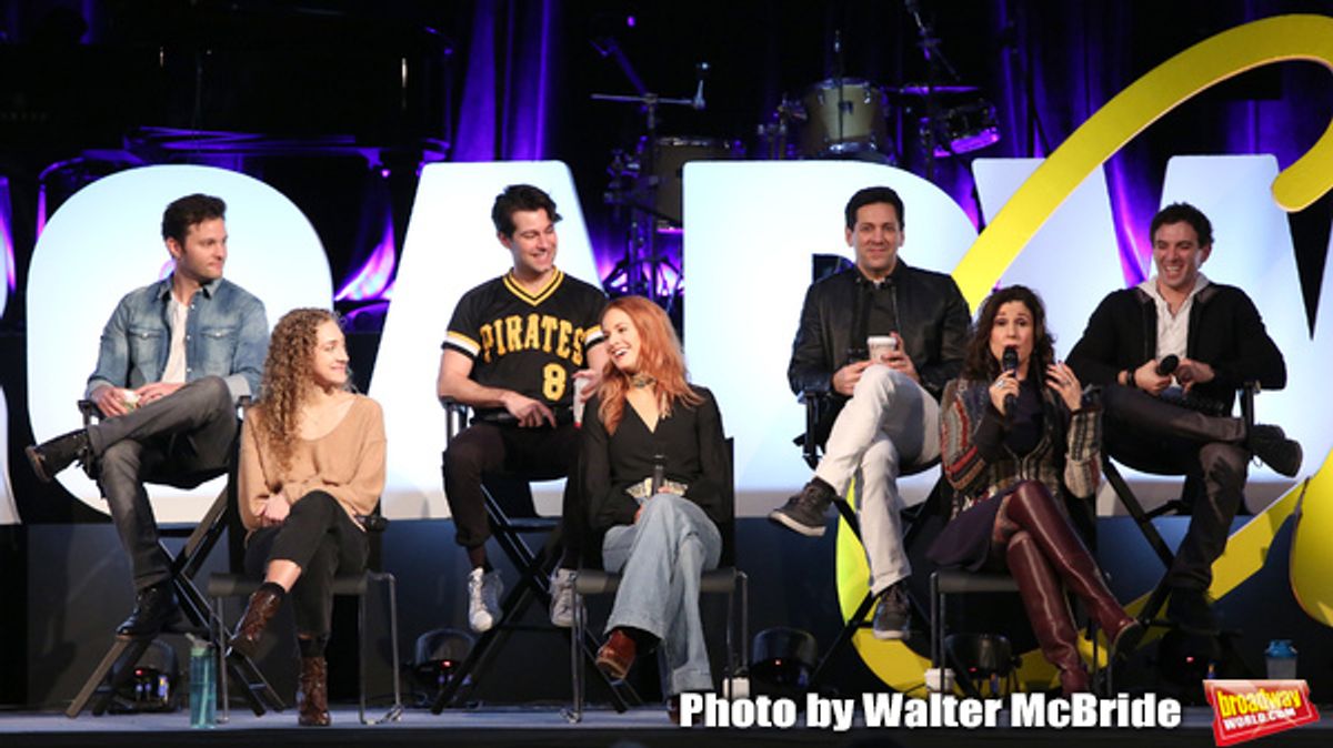 Matthew Hydzik, Micaela Diamond, Michael Campayno, Teal Wicks, Michael Berresse, Stephanie J. Block and Jarrod Spector at 